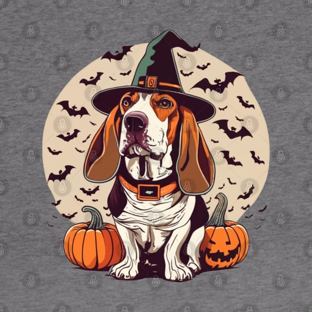 Basset Hound Pumpkin by BukovskyART